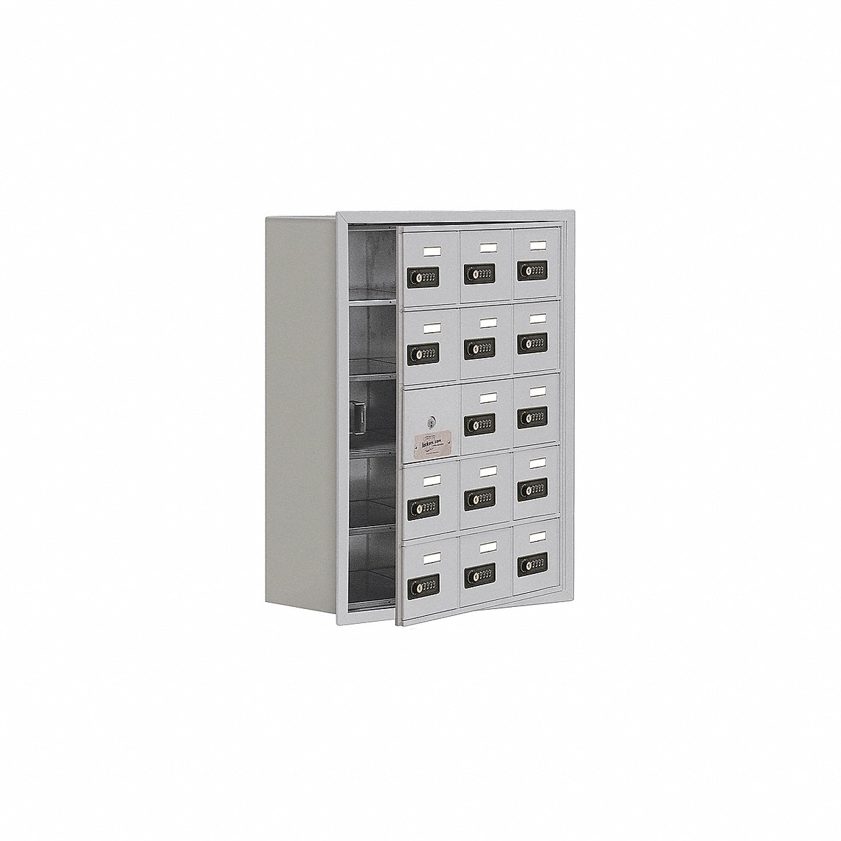 Salsbury Industries Locker, 5X3Lckrs, Slvr, 30"X23"X9", 30" (19158-15ARC)