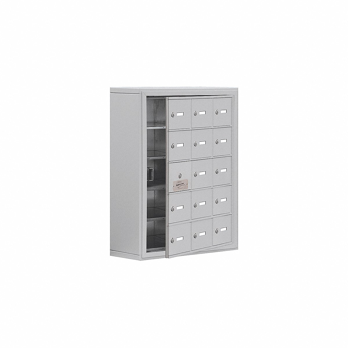 Salsbury Industries Locker, 5X3Lckrs, Slvr, 31"X24"X9", 31" (19158-15ASK)