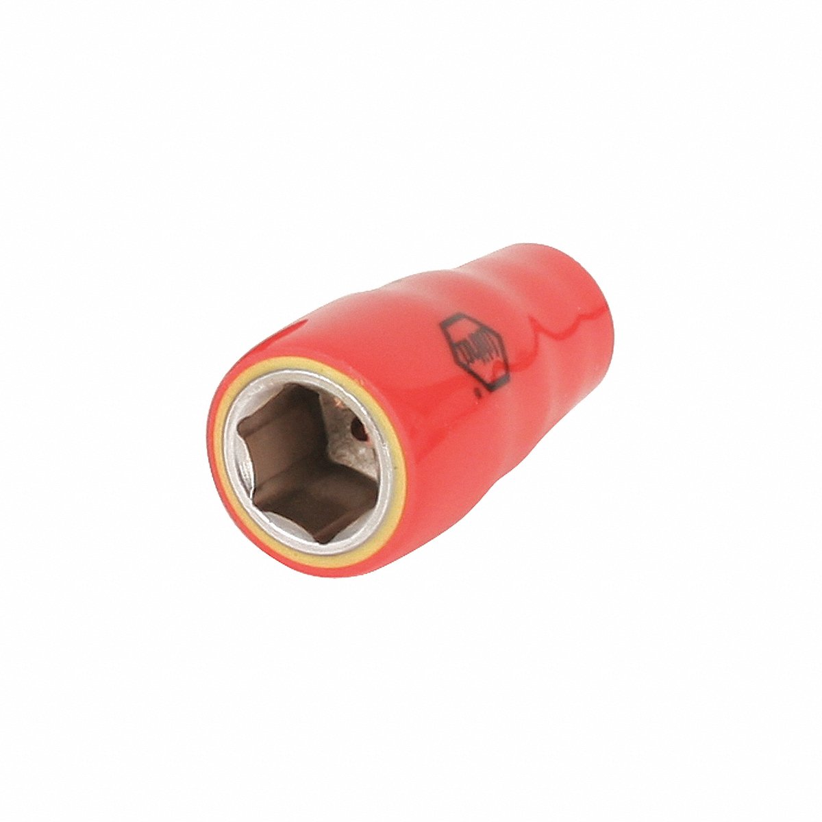 Wiha Insulated Socket, Steel, 6-Point, 9 mm, Chrome, 1/4" Drive (31330)