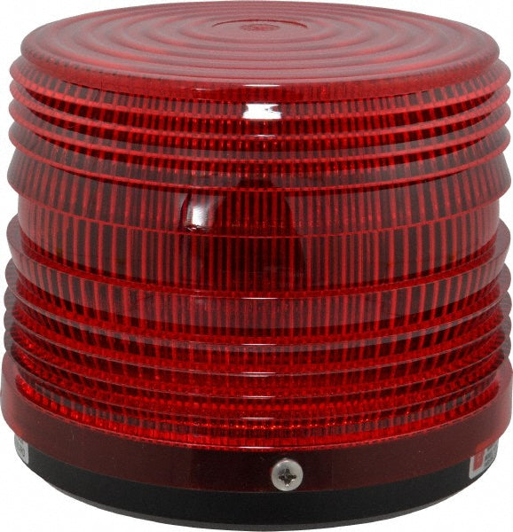 Federal Signal Corp 141ST-120R Strobe Light: Red, Pipe Mount, 120VAC