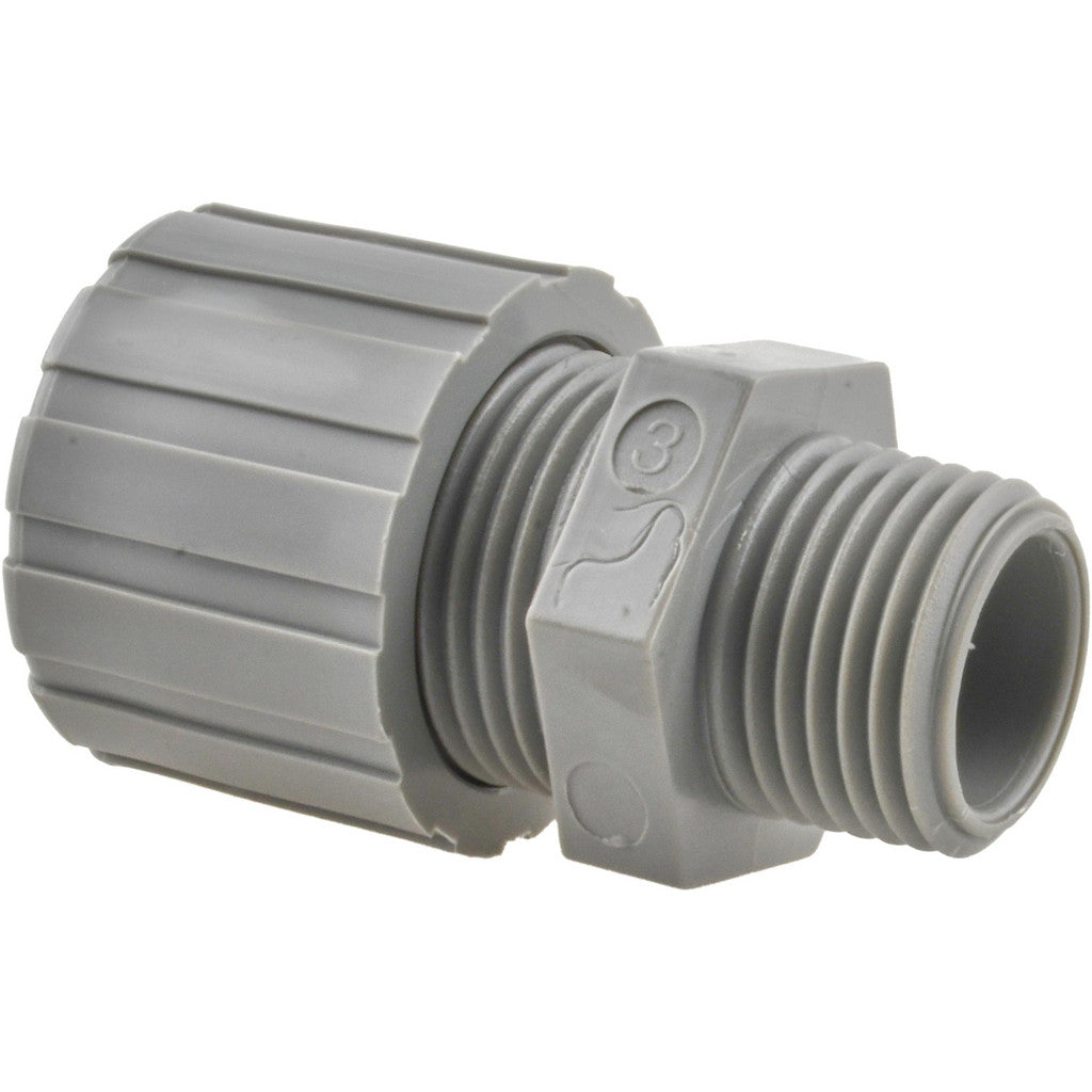 Hubbell Wiring Device-Kellems SHC1023CR 0.38 to 0.5" Liquidtight Straight Strain Relief Cord Grip