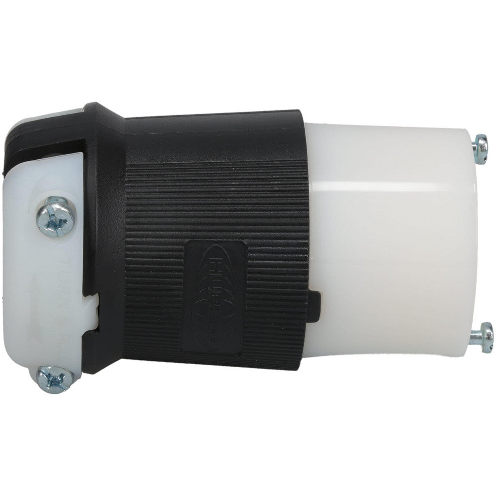 Hubbell Wiring Device-Kellems HBL2423 Locking Inlet: Connector, Industrial, L15-20R, 250V, Black & White