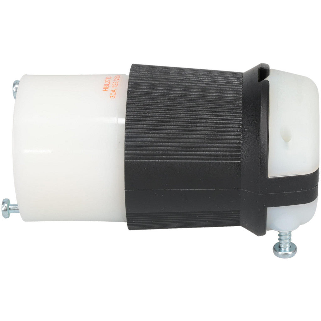 Hubbell Wiring Device-Kellems HBL2713 Locking Inlet: Connector, Industrial, L14-30R, 125 & 250V, Black & White