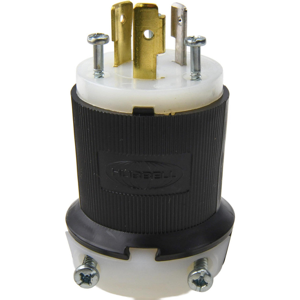 Hubbell Wiring Device-Kellems HBL2311 Locking Inlet: Plug, Industrial, L5-20P, 125V, Black & White
