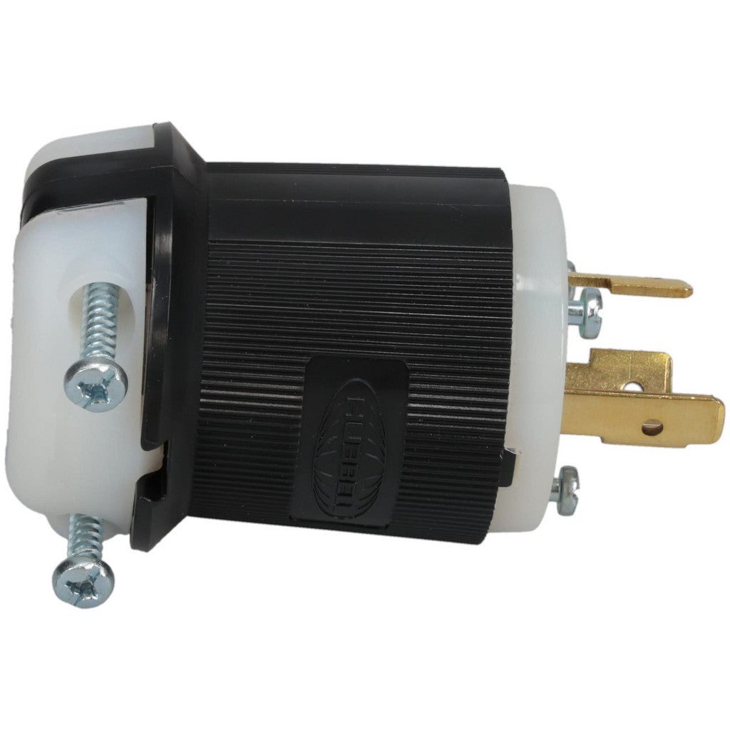 Hubbell Wiring Device-Kellems HBL2321 Locking Inlet: Plug, Industrial, L6-20P, 250V, Black & White