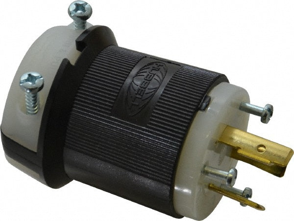 Hubbell Wiring Device-Kellems HBL2341 Locking Inlet: Plug, Industrial, L8-20P, 480V, Black & White