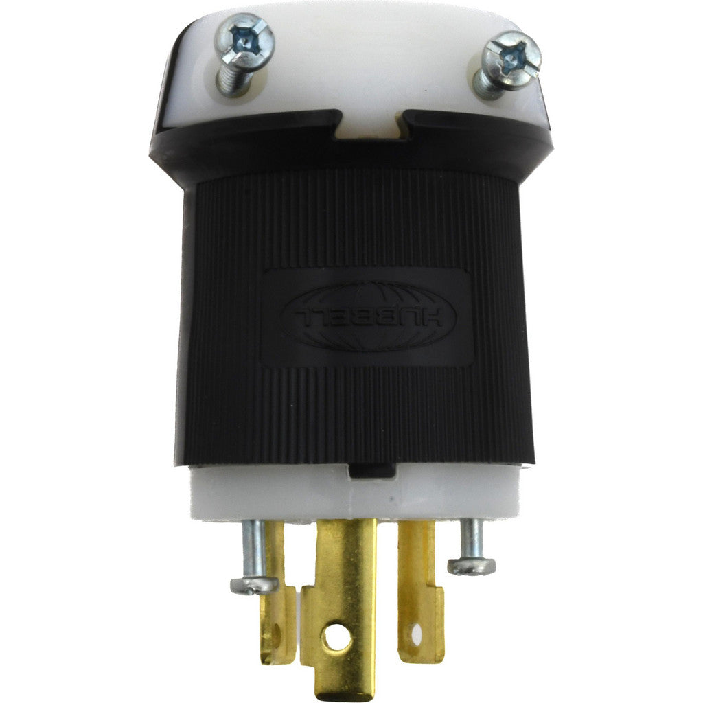 Hubbell Wiring Device-Kellems HBL2621 Locking Inlet: Plug, Industrial, L6-30P, 250V, Black & White