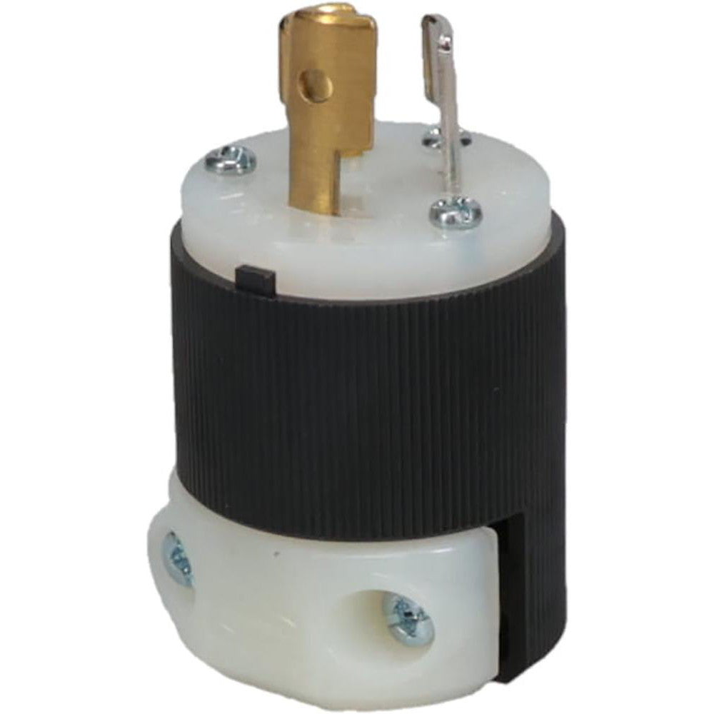 Hubbell Wiring Device-Kellems HBL4720C Locking Inlet: Plug, Industrial, L5-15P, 125V, Black & White