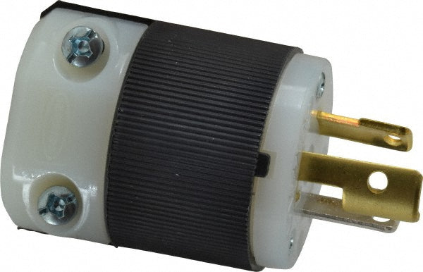 Hubbell Wiring Device-Kellems HBL4770C Locking Inlet: Plug, Industrial, L7-15P, 277V, Black & White