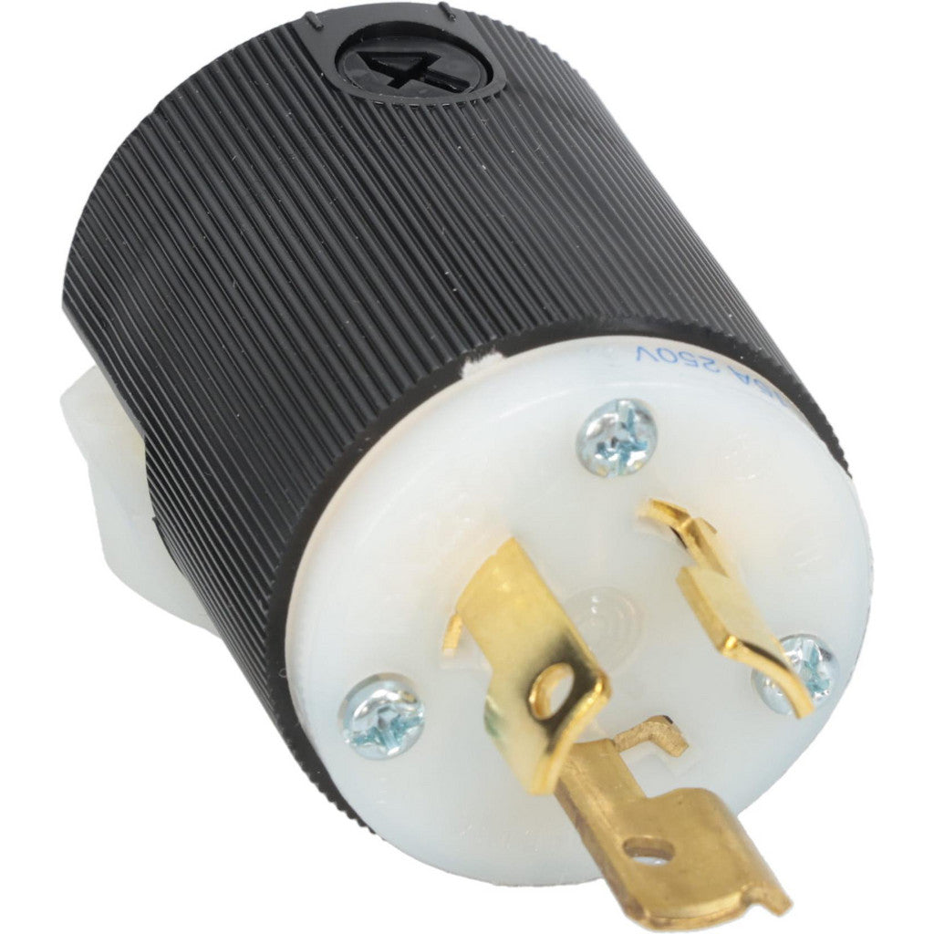 Hubbell Wiring Device-Kellems HBL4570C Locking Inlet: Plug, Industrial, L6-15P, 250V, Black & White