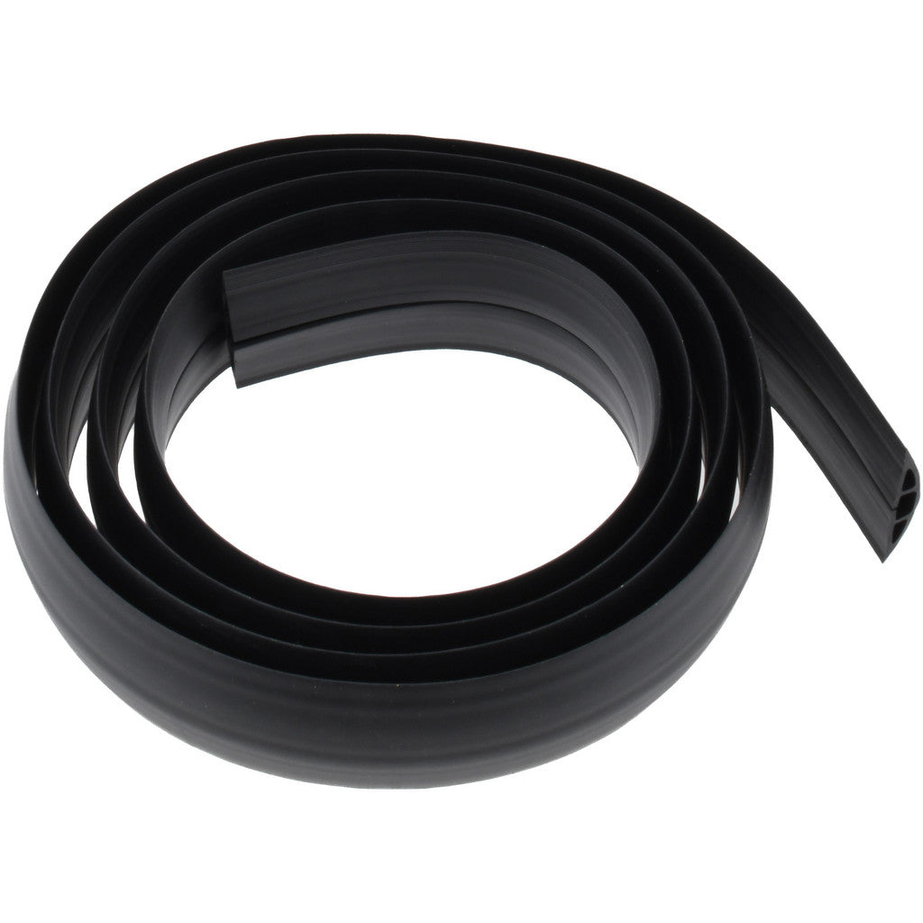 Hubbell Wiring Device-Kellems FT2BK10 Floor Cable Cover: Polyvinylchloride, 1 Channel, 0.31" Max Cable Dia