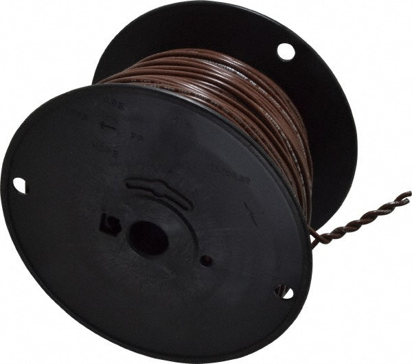 Southwire 411010507 Machine Tool Wire: 18 AWG, Brown, 500' Long, Polyvinylchloride, 0.108" OD