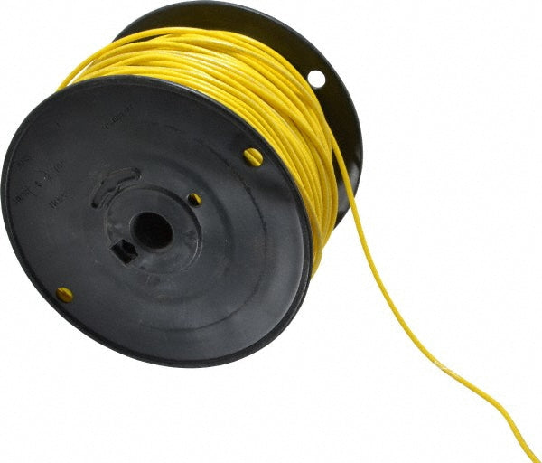 Southwire 411020502 Machine Tool Wire: 16 AWG, Yellow, 500' Long, Polyvinylchloride, 0.12" OD