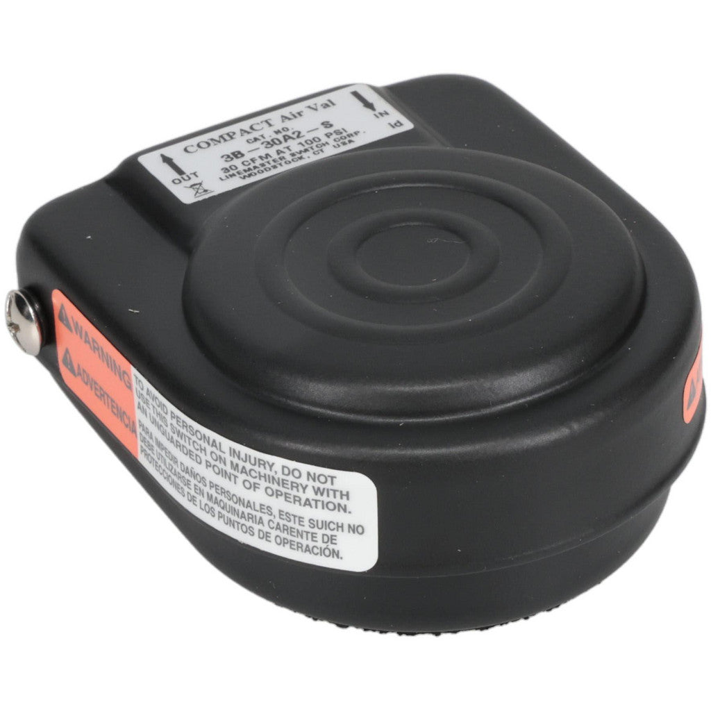 LINEMASTER 3B-30A2-S Manually Operated Valve: 0.13" NPT Outlet, Compact Air Valve