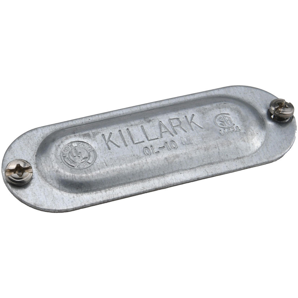 Hubbell Killark OL-10M 1/2" Trade, Steel Conduit Body Cover Plate