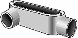 Hubbell Killark OLR-4M Form 35, LR Body, 1-1/4" Trade, IMC, Rigid Malleable Iron Conduit Body
