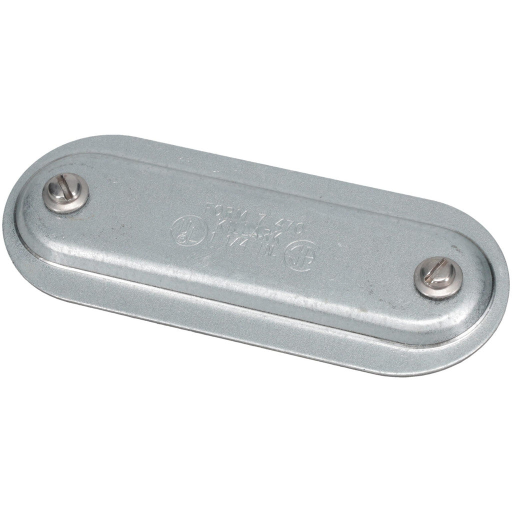 Hubbell Killark 470 1-1/4" Trade, Steel Conduit Body Cover Plate