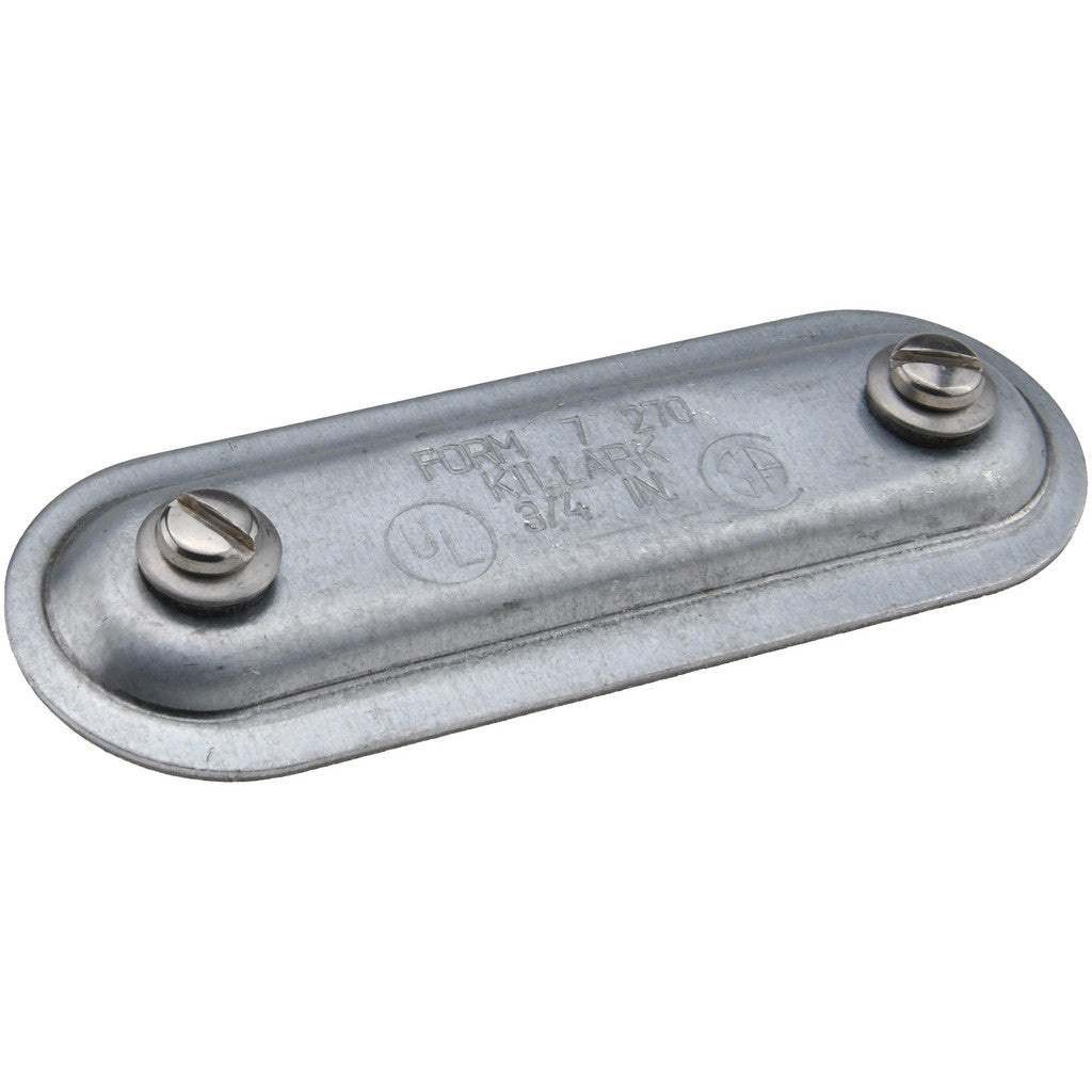 Hubbell Killark 270 3/4" Trade, Steel Conduit Body Cover Plate