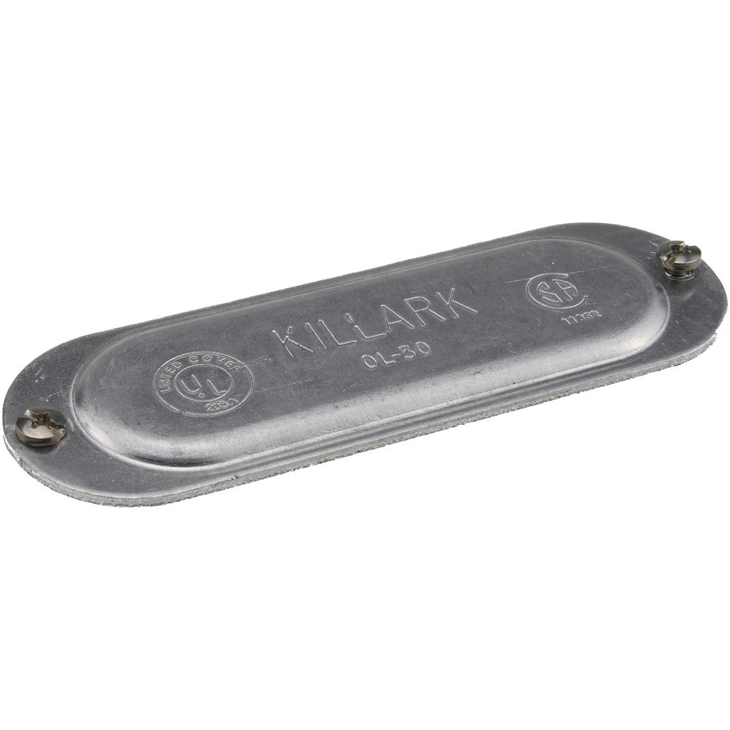 Hubbell Killark OL-30 1" Trade, Aluminum Conduit Body Cover Plate