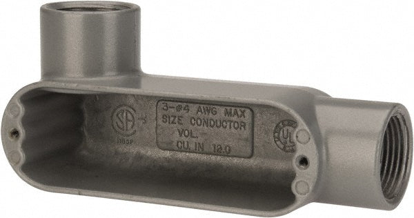 Hubbell Killark OLL-3 Form 85, LL Body, 1" Trade, IMC, Rigid Aluminum Conduit Body