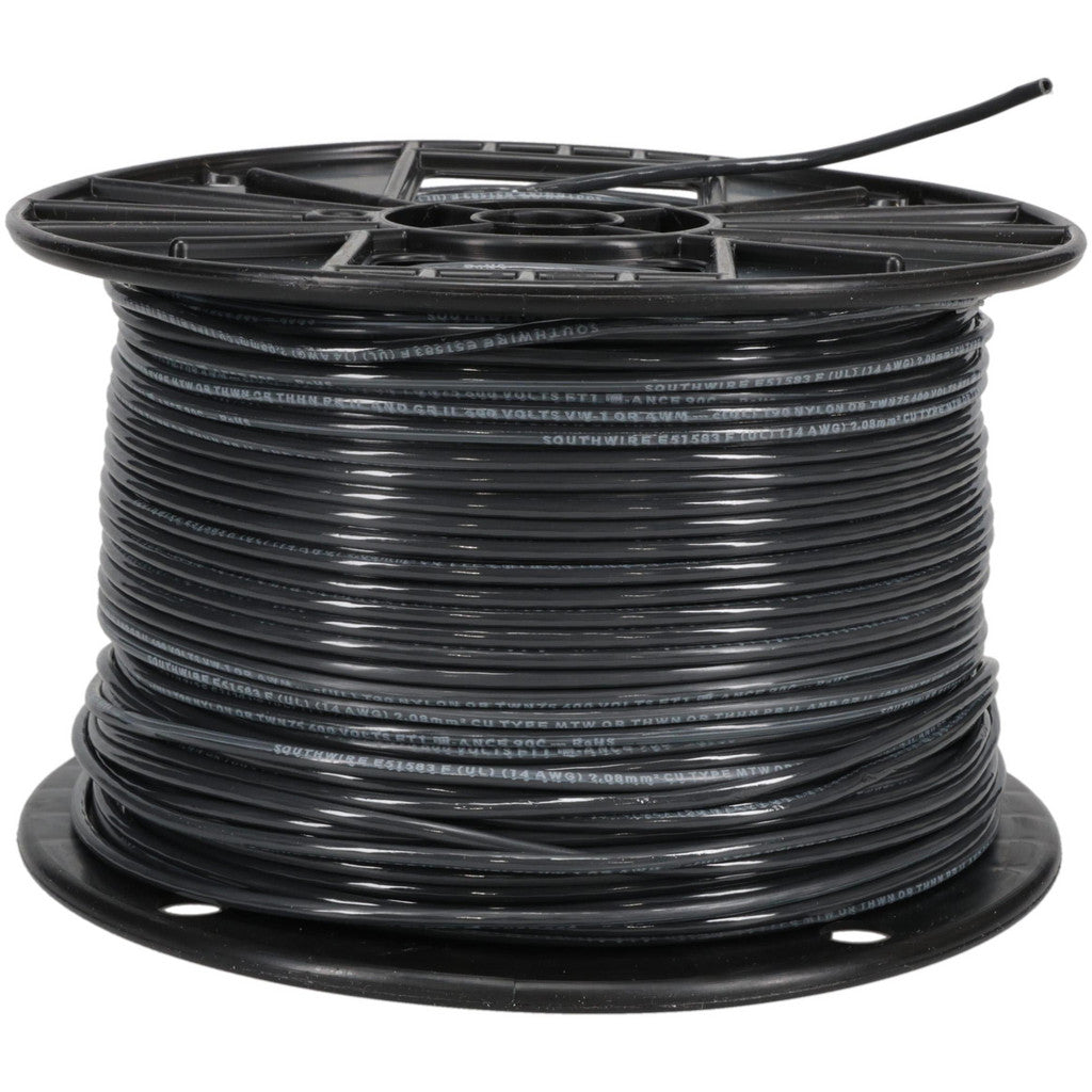Southwire 22955901 Building Wire: THHN, 14 AWG, Nylon, Stranded Core, 500' Long