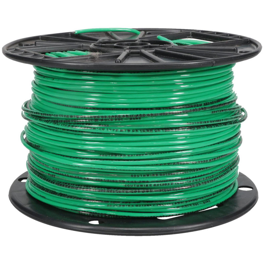 Southwire 22959101 Building Wire: THHN, 14 AWG, Nylon, Stranded Core, 500' Long