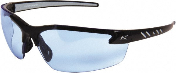 Edge Eyewear DZ113VS-G2 Safety Glasses: Anti-Fog & Scratch-Resistant, Polycarbonate, Blue Lenses, Frameless