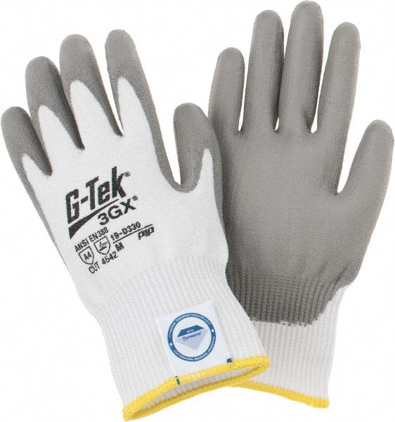 PIP 19-D330/M Cut, Puncture & Abrasion-Resistant Gloves: G-Tek 3GX 19-D330, Size Medium, ANSI Cut A4, ANSI Puncture 2, Polyurethane, Dyneema Diamond