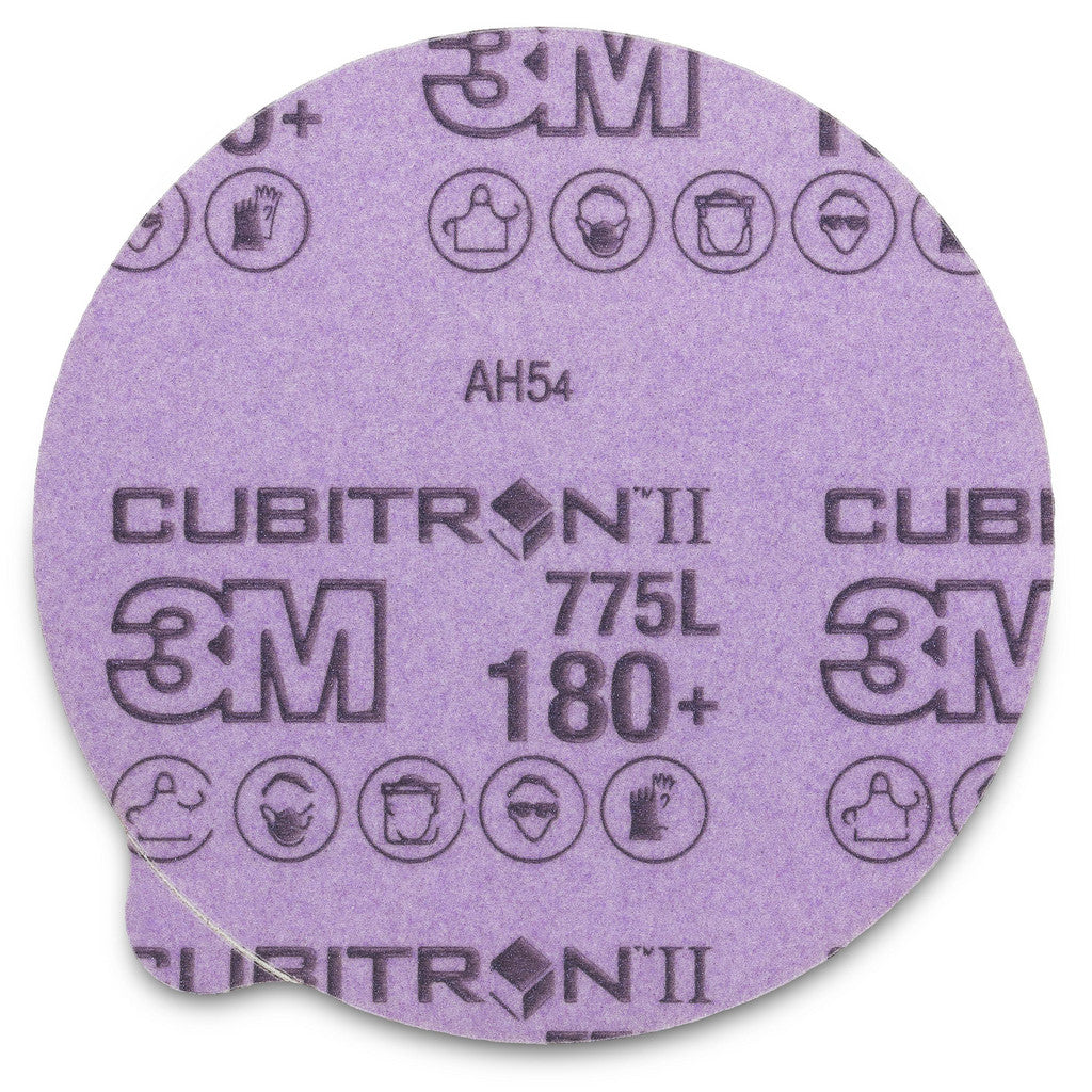 3M 7100075690 5" Dia PSA Disc: 180 Grit, Premium Ceramic Alumina