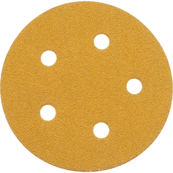 3M 7100064174 Hook & Loop Disc: 5" Dia, 150 Grit, Coated, Precision Shaped Ceramic