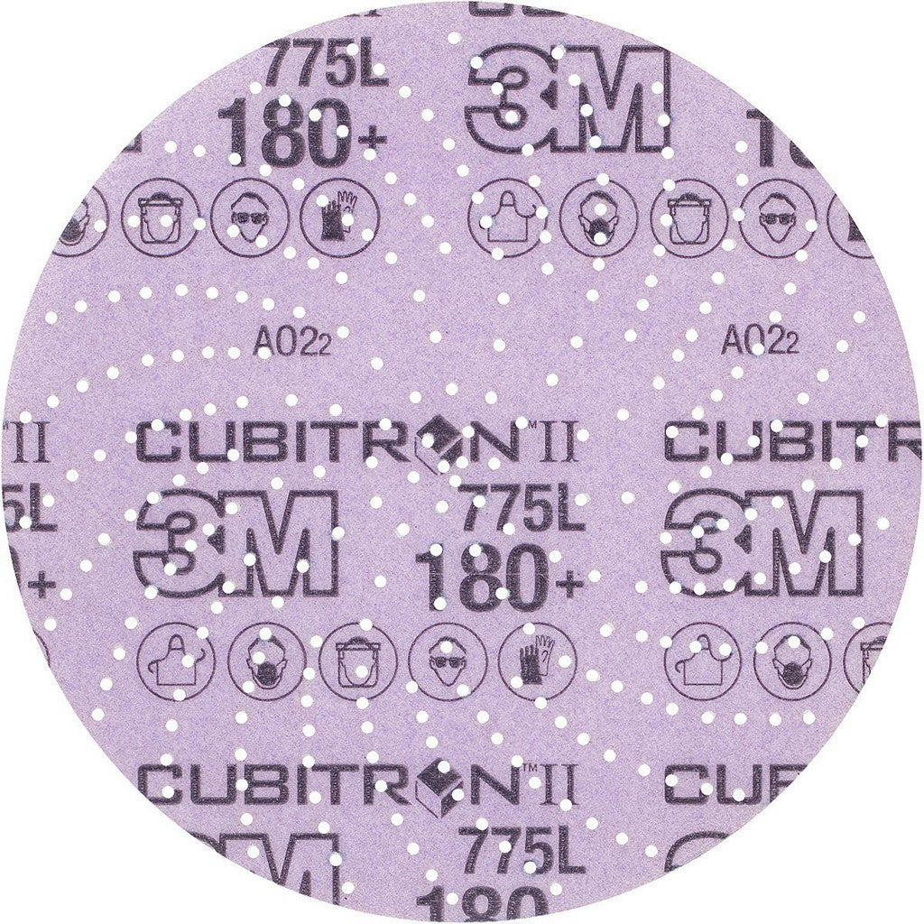3M 7100064178 Hook & Loop Disc: 6" Dia, 180 Grit, Coated, Precision Shaped Ceramic
