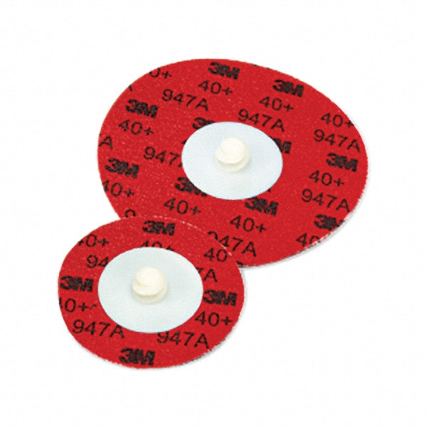 3M 7100077040 Quick-Change Disc: Roloc TR, 3" Dia, 40 Grit, Premium Ceramic Alumina, Coated
