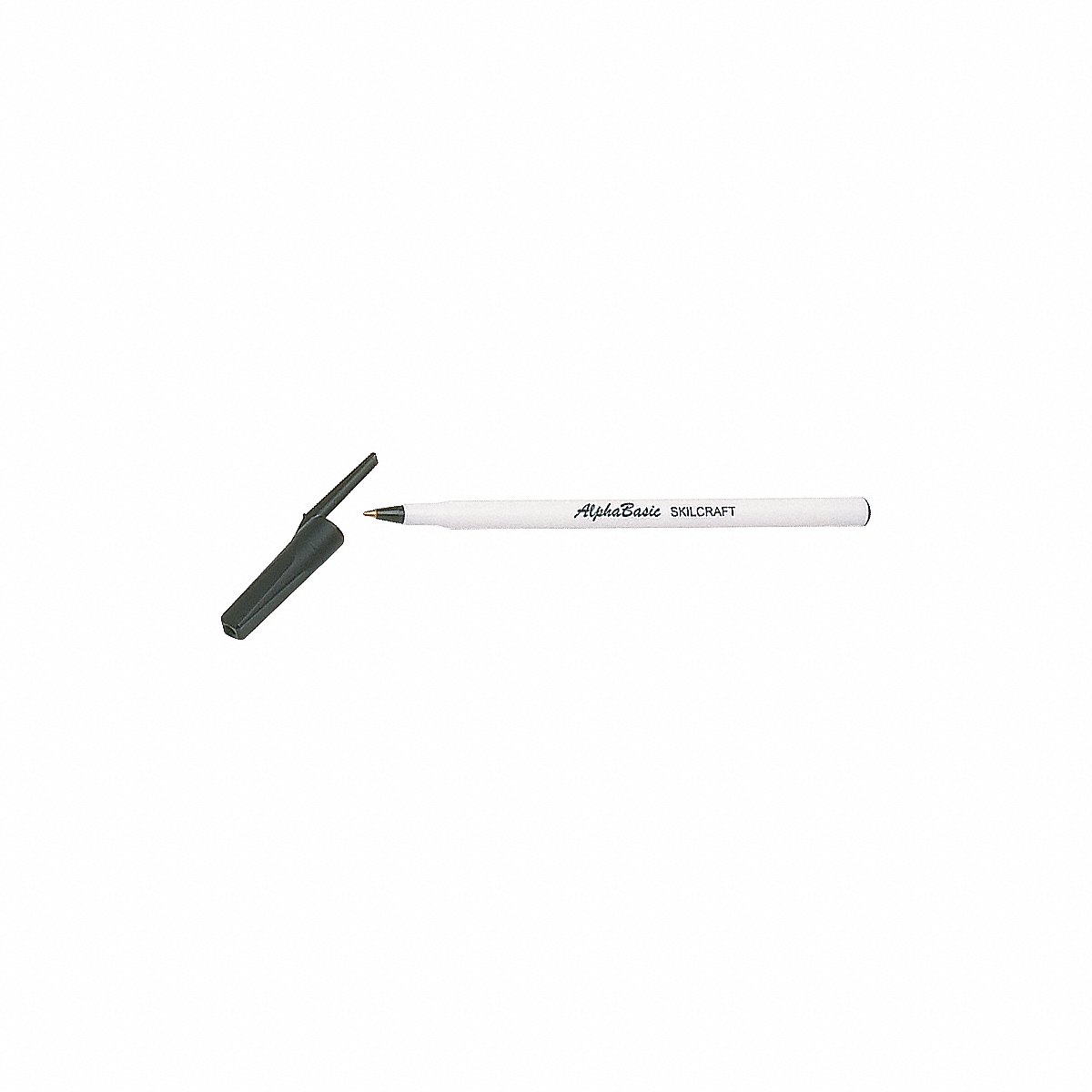 AbilityOne - 7520014845267 - AlphaBasic Ballpoint Pen - Black Ink - 12 units