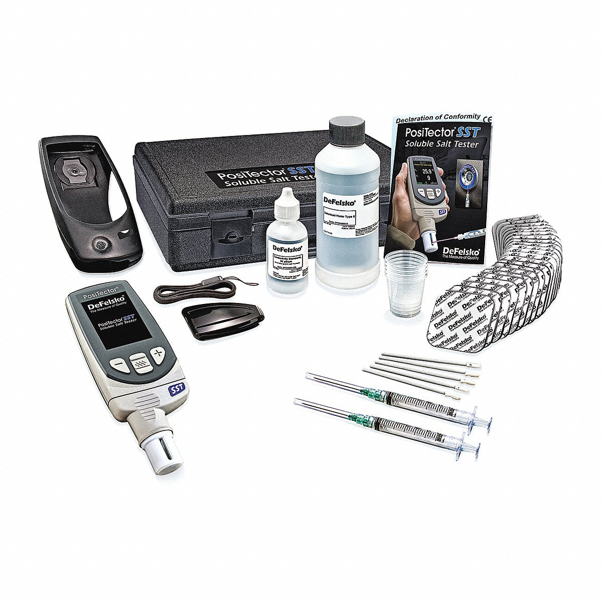 Defelsko Soluble Salt Tester Kit, 250 Stored (PosiTector SST Kit D1)