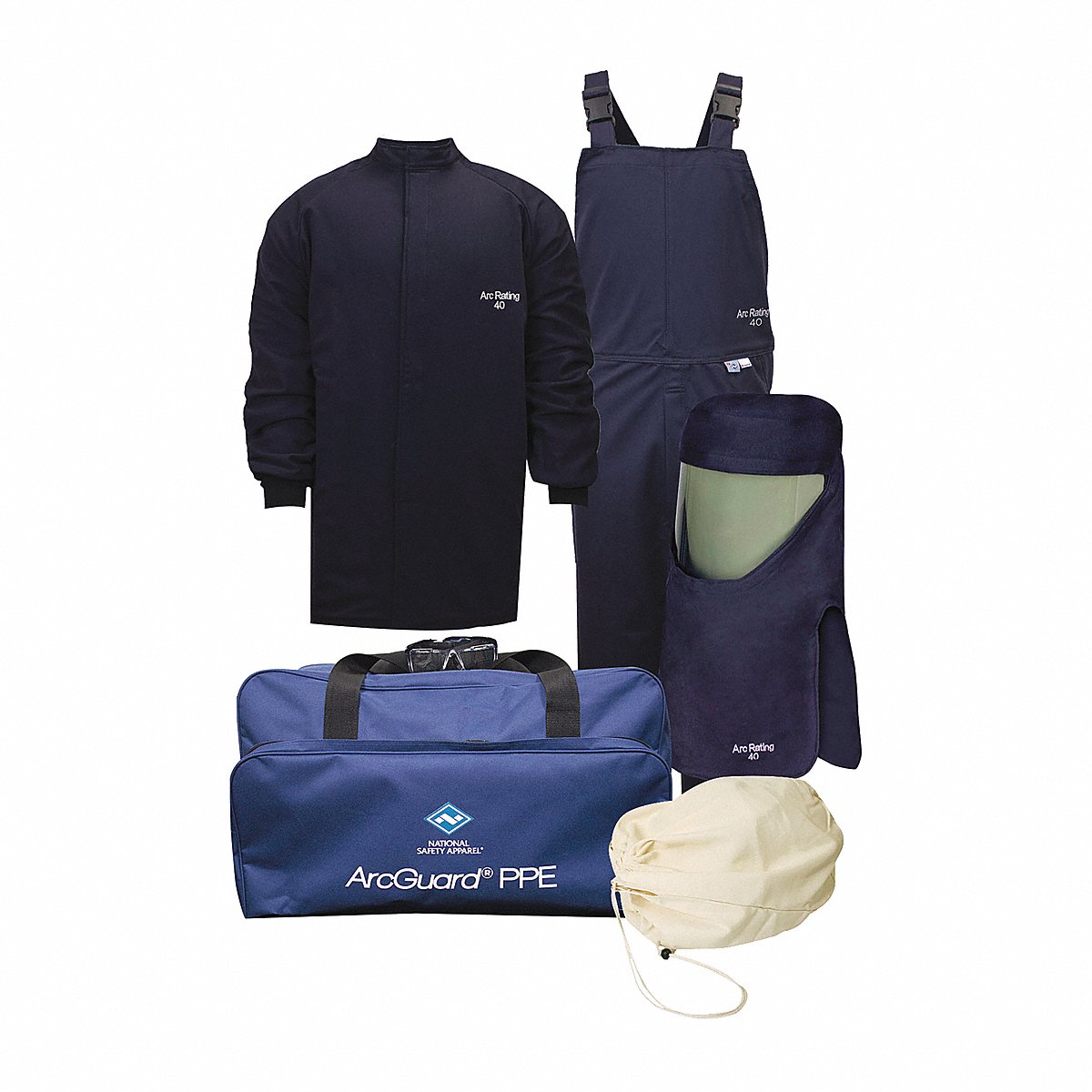 National Safety Apparel Arc Flash Protection Clothing Kit, M (KIT4SC40NGMD)