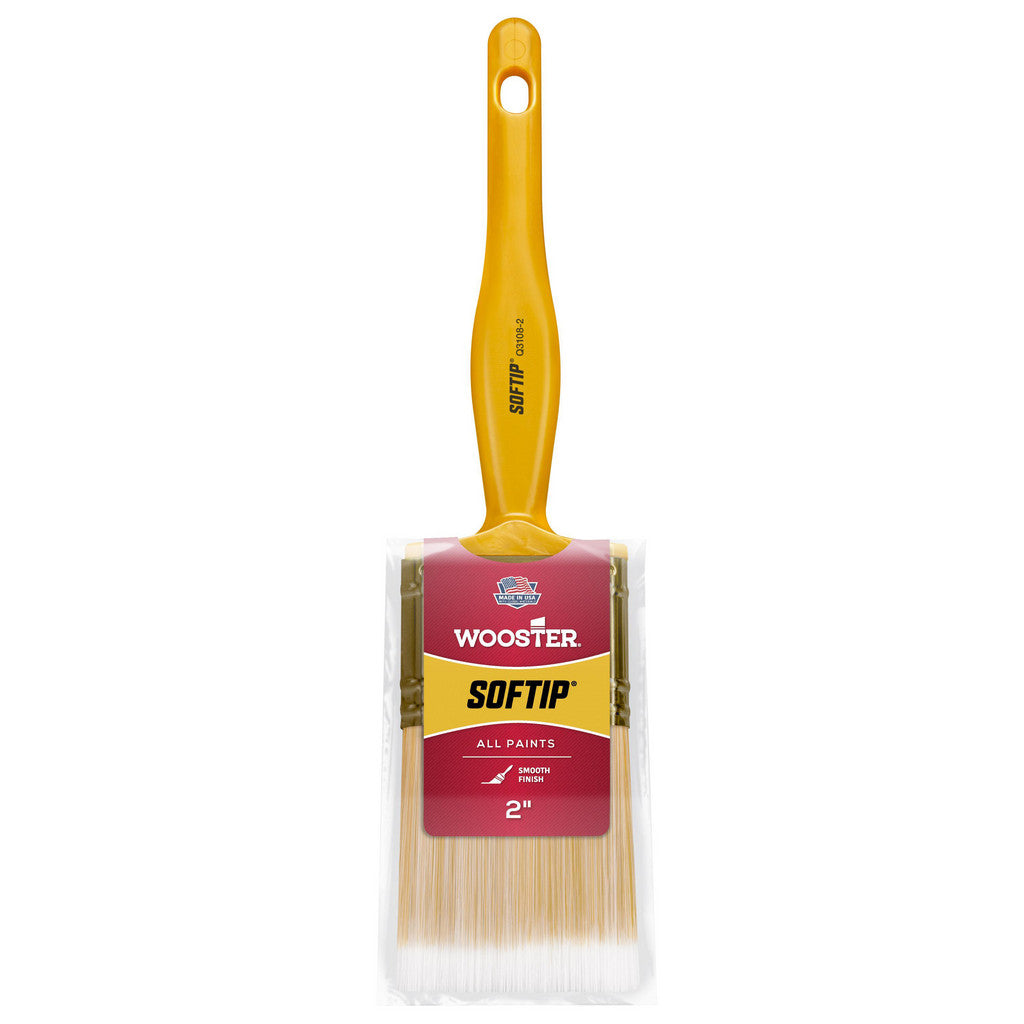 Wooster Brush Q3108-2 Paint Brush: 2" Wide, Synthetic, Synthetic Bristle