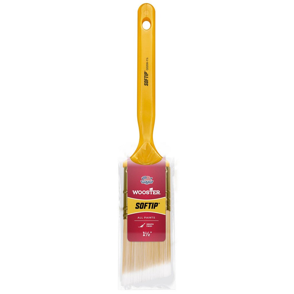 Wooster Brush Q3208-1-1/2 Paint Brush: 1-1/2" Wide, Synthetic