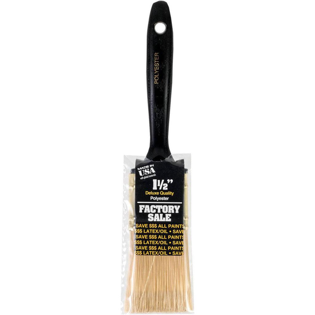 Wooster Brush P3971-1-1/2 Paint Brush: 1-1/2" Wide, Synthetic, Synthetic Bristle (Pack of 6)