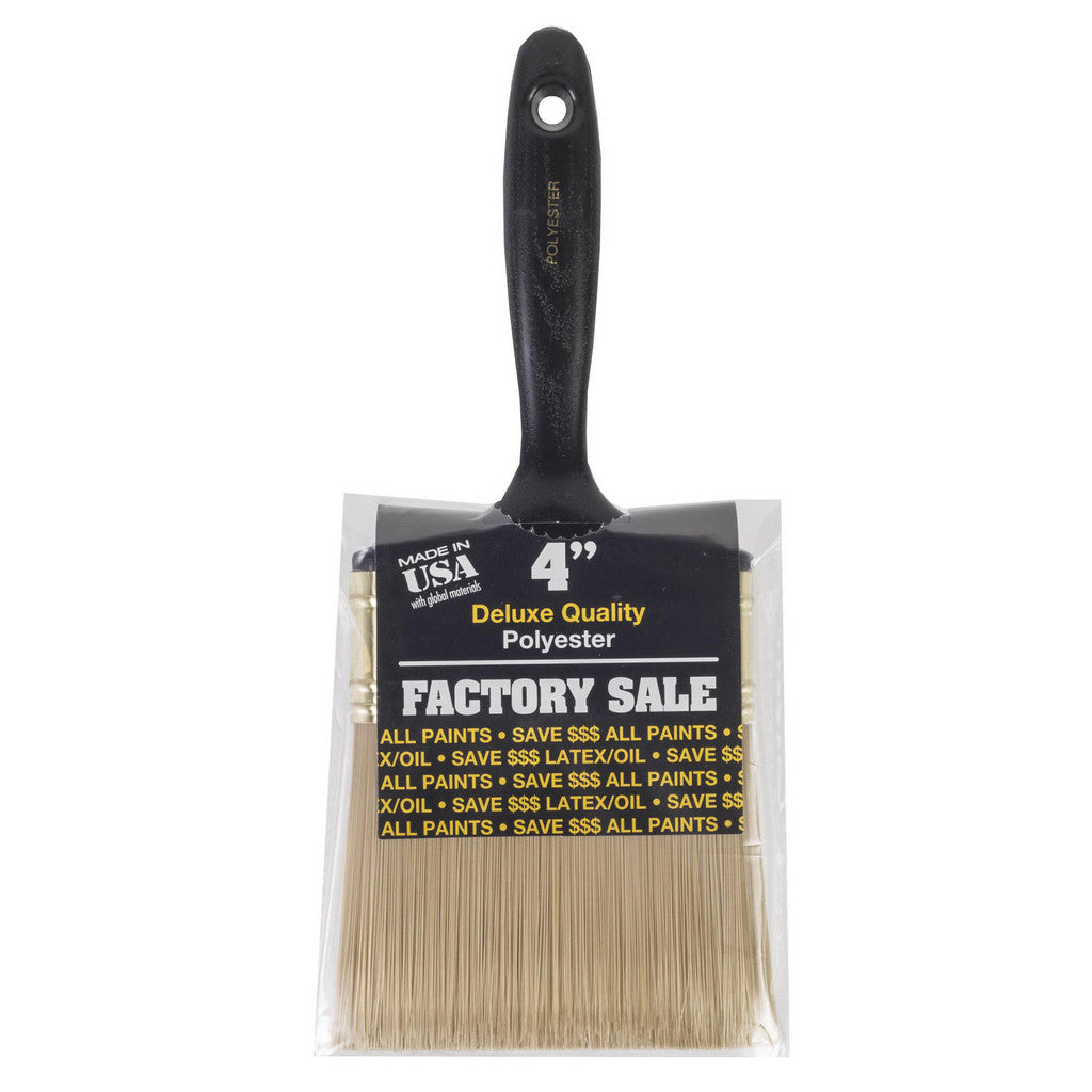 Wooster Brush P3974-4 Paint Brush: 4" Wide, Synthetic, Synthetic Bristle