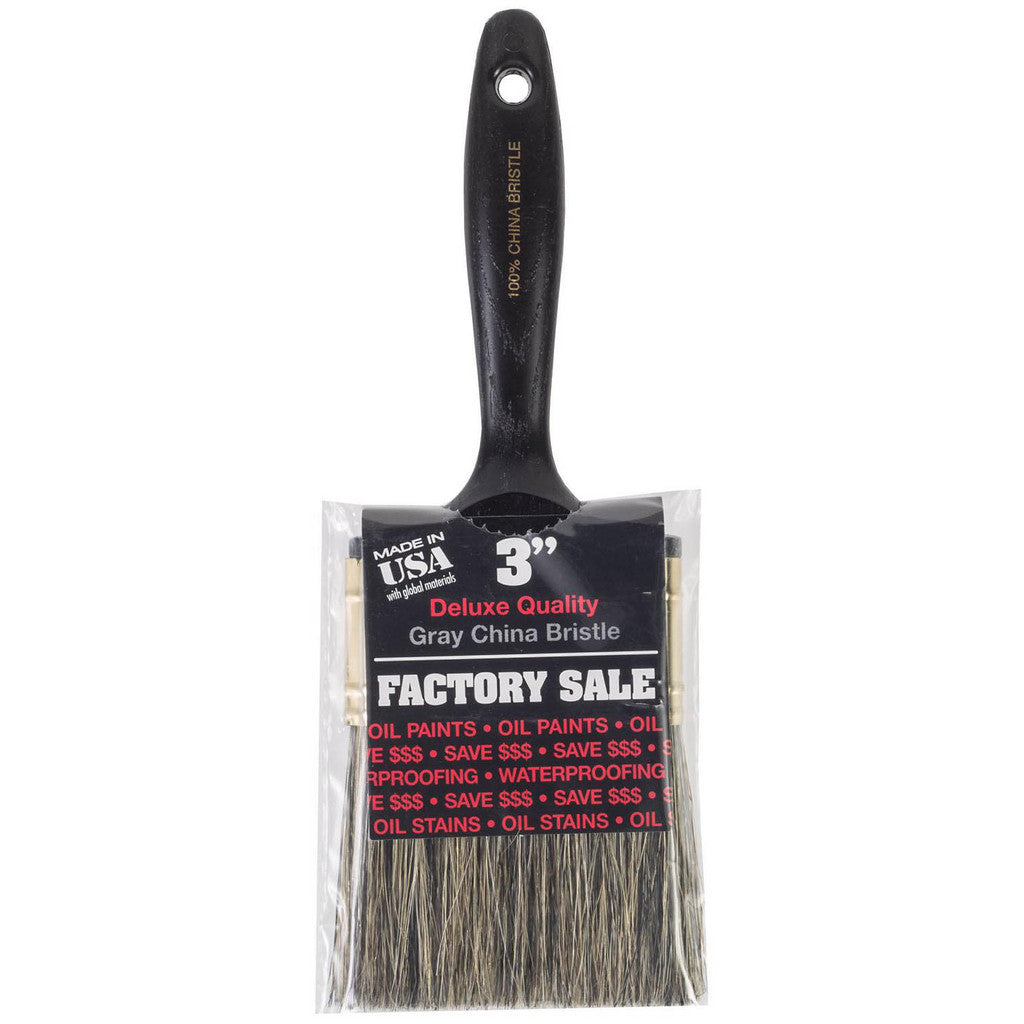 Wooster Brush Z1101-3 Paint Brush: 3" Wide, Hog, Synthetic Bristle (Pack of 12)
