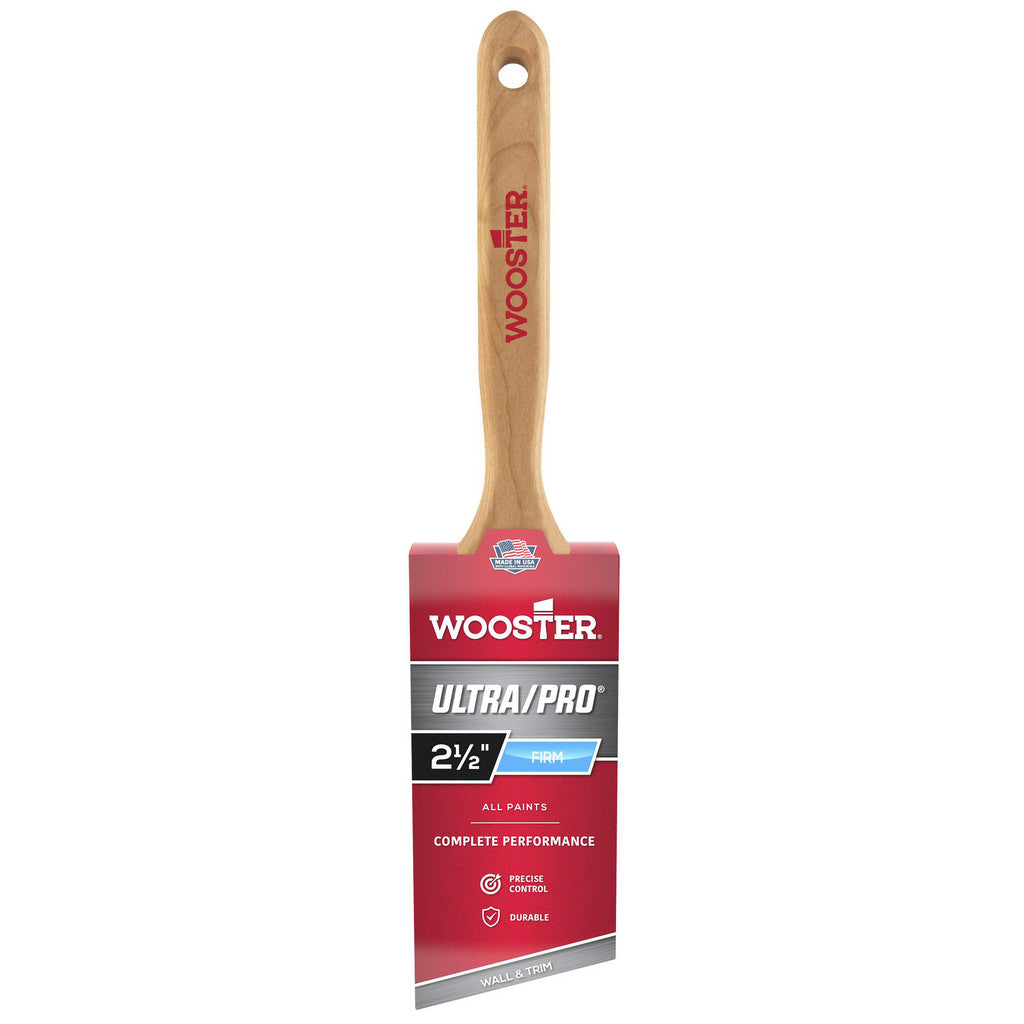 Wooster Brush 4174-2-1/2 Paint Brush: 2-1/2" Wide, Synthetic, Synthetic Bristle (Pack of 6)