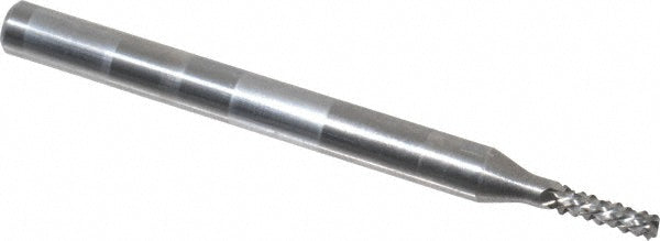 OSG 640-0623 Diamond-Pattern Router Bit: 1/16" Dia, 3/16" LOC, 1/8" Shank Dia, End Mill End