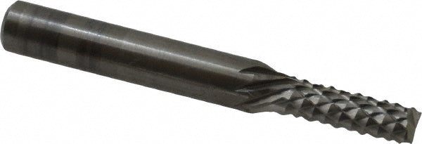 OSG 640-1883 Diamond-Pattern Router Bit: 3/16" Dia, 5/8" LOC, 1/4" Shank Dia, End Mill End
