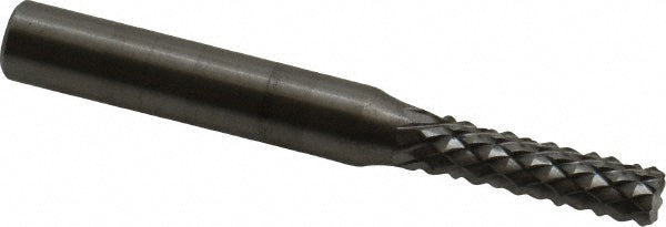 OSG 640-1882 Diamond-Pattern Router Bit: 3/16" Dia, 5/8" LOC, 1/4" Shank Dia, Burr End