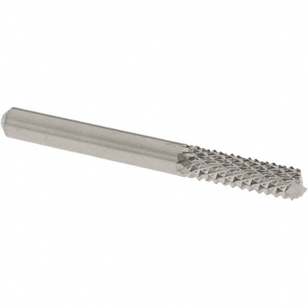 OSG 640-2513 Diamond-Pattern Router Bit: 1/4" Dia, 3/4" LOC, 1/4" Shank Dia, End Mill End
