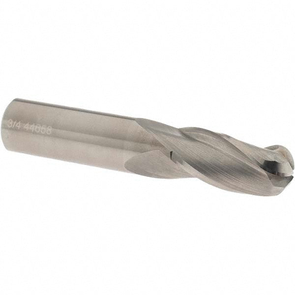 OSG 403-7500-BN Ball End Mill: 3/4" Dia, 1-1/2" LOC, 3 Flute, Solid Carbide