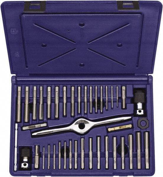 Irwin 1840234 Tap Set: 12 Plug, Carbon Steel, Bright Finish