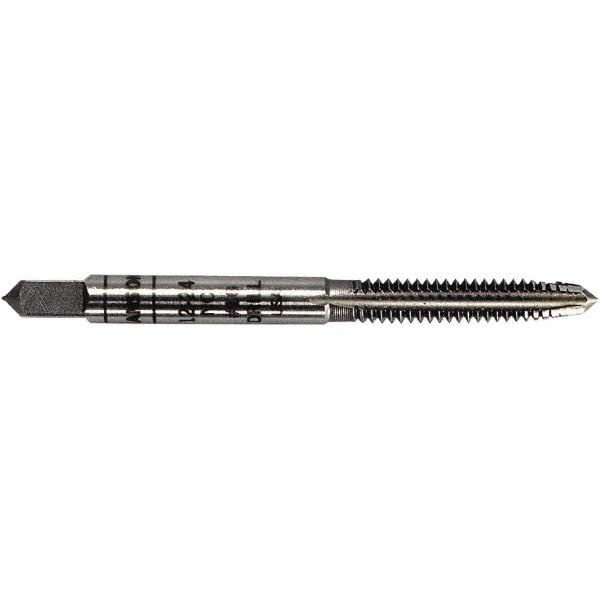 Irwin 1717ZR Straight Flute Tap: M4x0.7 Metric Coarse, 4 Flute, Plug Chamfer, 2B Class of Fit, Carbon Steel (Pack of 5)