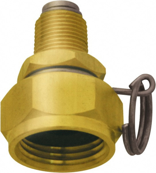 SANI-LAV N12 1 Piece, 3/8 NPT & 3/4 GHT MNPT x FGHT, Brass Reusable Hose Male Swivel Fitting
