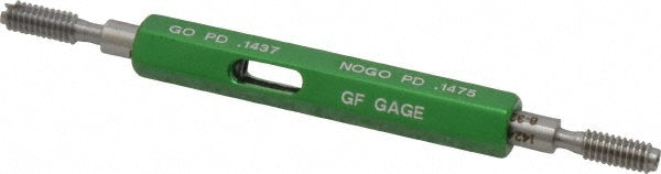 GF Gage W0164322BS Plug Thread Gage: #8-32 Thread, 2B Class, Double End, Go & No Go